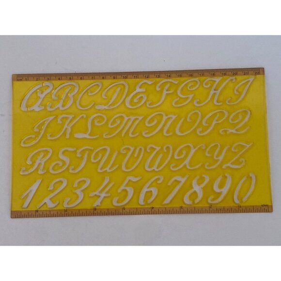 Scrapbook Alphabet Number 0-9 Stencil Upper Lower Christmas Stencil Church Stick - Picture 5 of 7